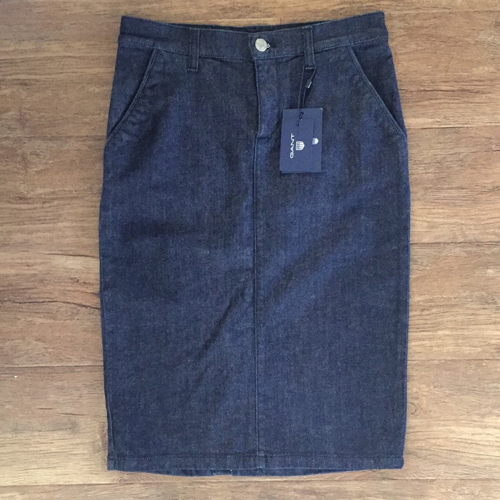 Gant Sailor Dark Denim Jean Pencil Skirt